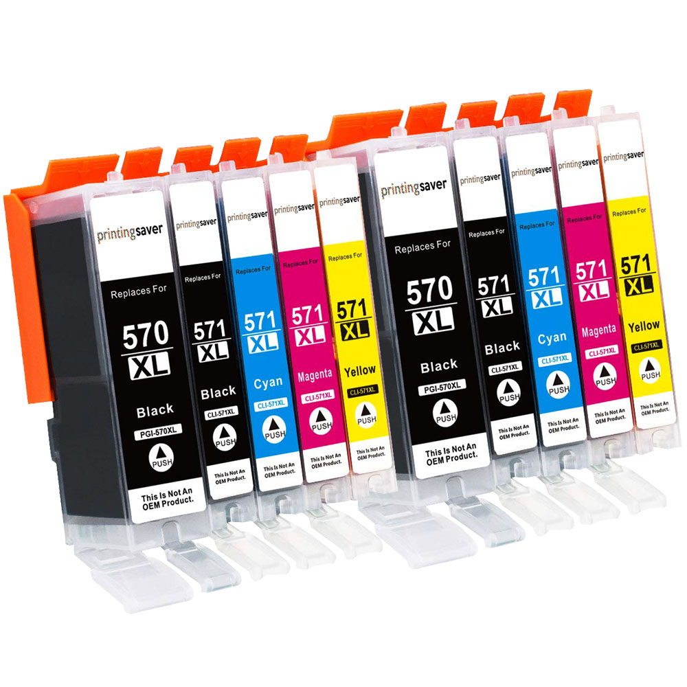 10 X Ink Cartridges For Canon TS5050 TS5051 MG5750 MG5751 MG6850 MG6851 ...