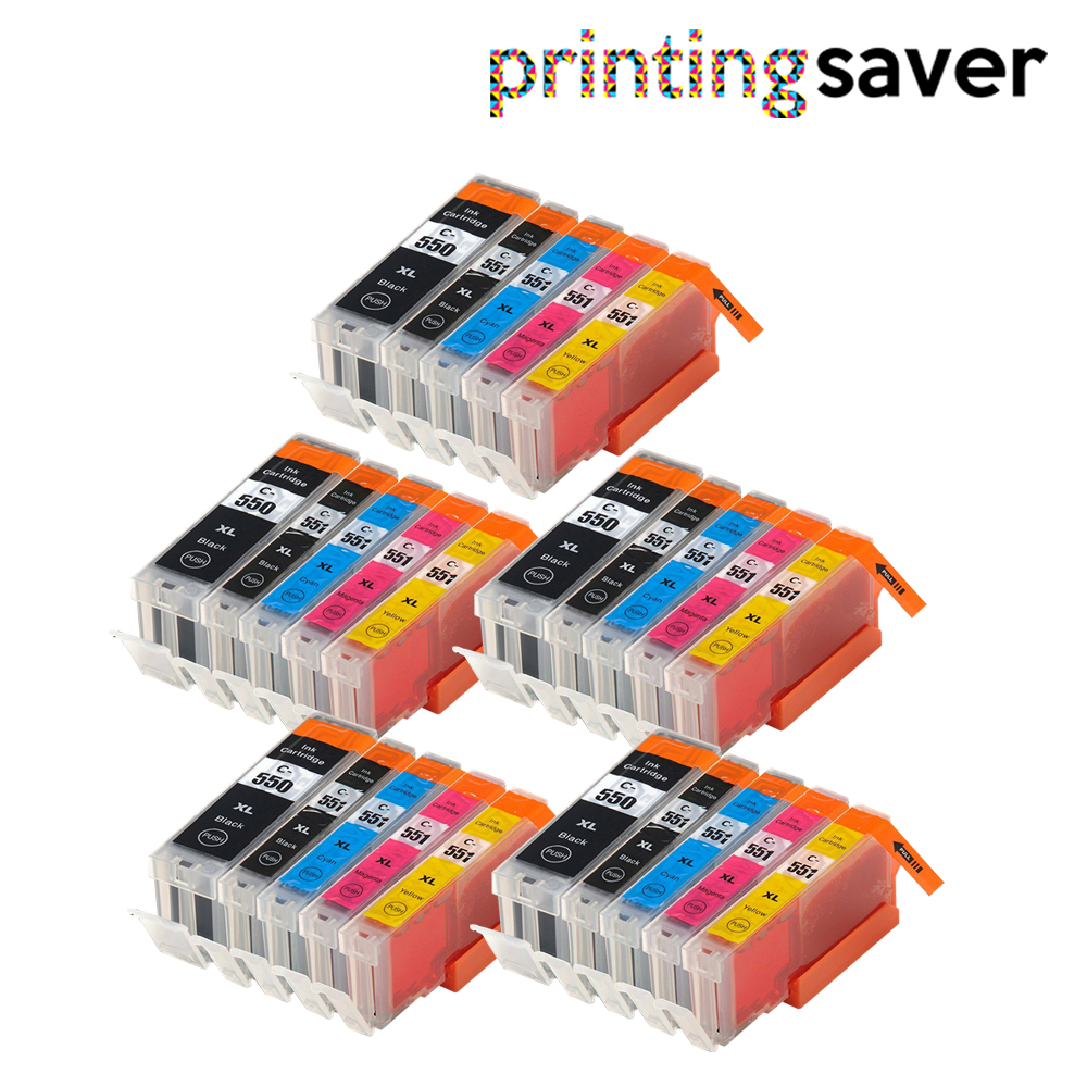 25 Ink For Canon Pixma iP7200 iP7250 iP8750 iX6850 MG5450 MG5550 MG5650